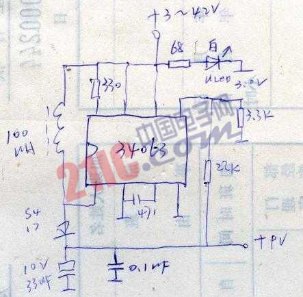 用廢手機鋰電和34063制作的數(shù)字表電源