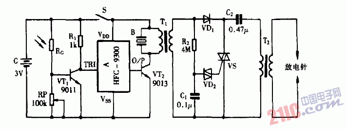 巧用HFC9300作<strong>自動報警器</strong><strong>電路圖</strong>