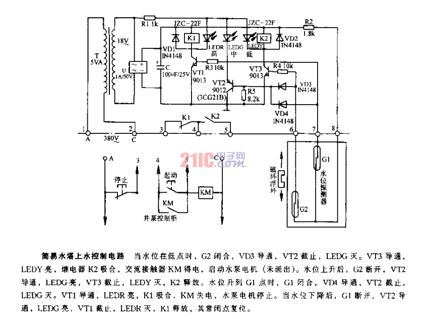 簡(jiǎn)易水塔上水<strong>控制電路</strong>.gif