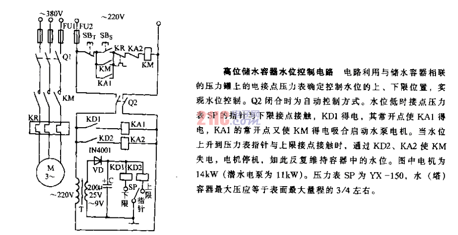 高位儲(chǔ)水容器<strong>水位控制電路</strong>.gif