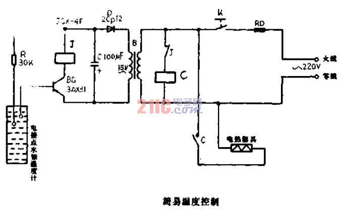 簡(jiǎn)易<strong>溫度控制電路</strong>圖.gif