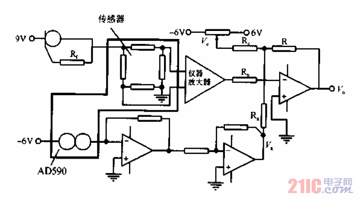 <strong>傳感器</strong><strong>溫度補(bǔ)償</strong>原理<strong>電路</strong>.gif
