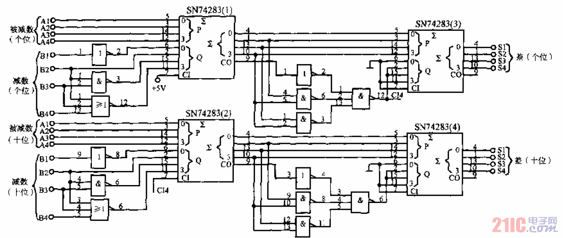 <strong>BCD</strong>碼減法<strong>電路</strong>.gif