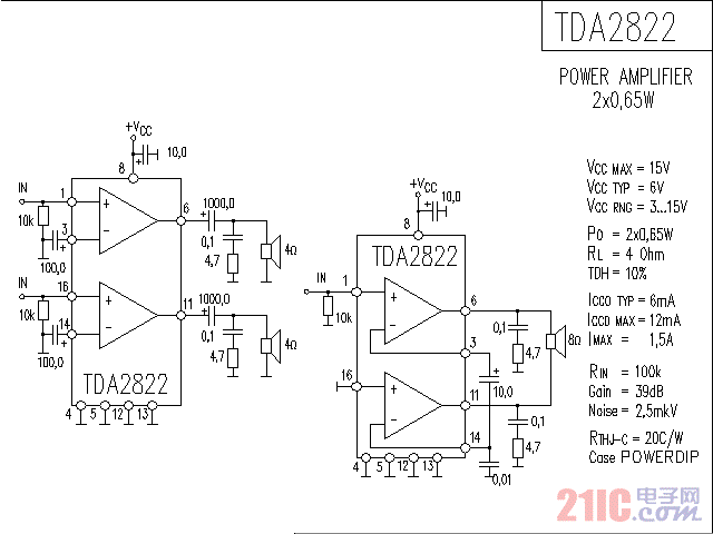 <strong><strong>TDA2822</strong></strong><strong><strong>集成</strong></strong><strong><strong>功放電路</strong></strong>.gif
