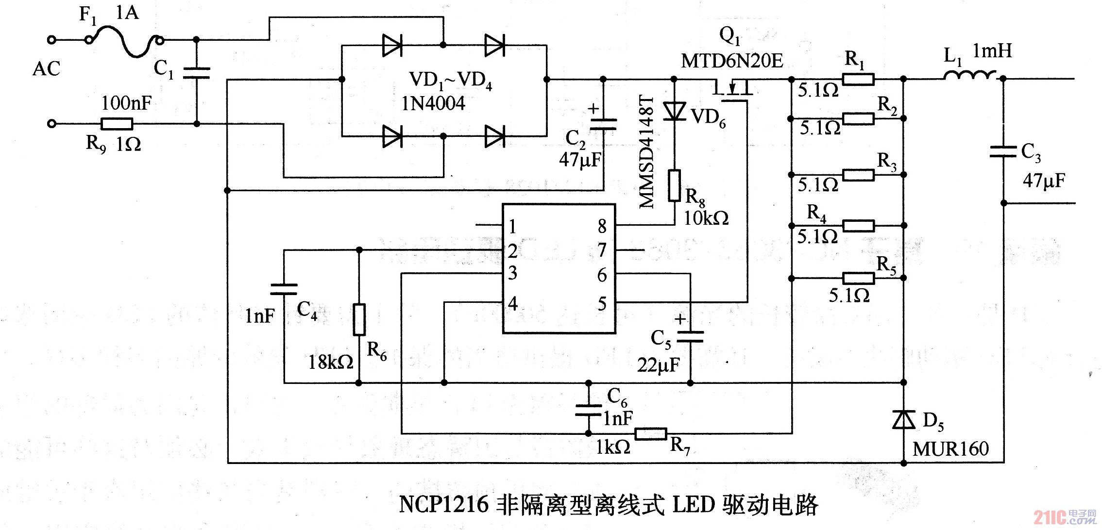 <strong><strong>NCP</strong></strong>1216非<strong><strong>隔離型</strong></strong>離線式<strong><strong>LED驅(qū)動(dòng)電路</strong></strong>
.jpg