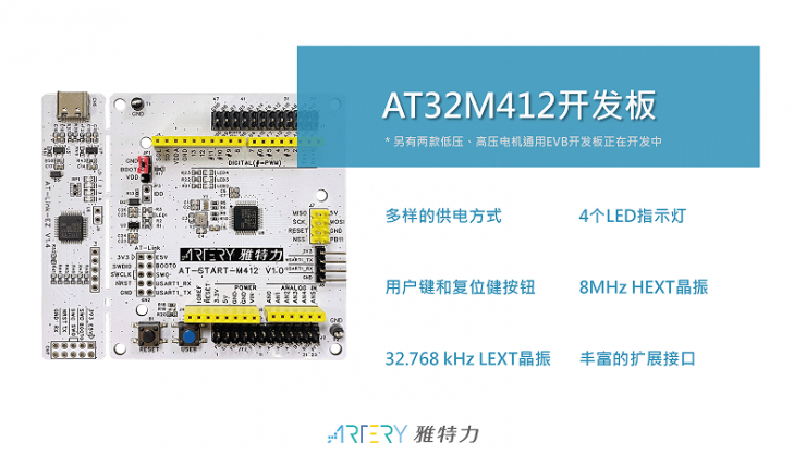 雅特力發(fā)布AT32M412/M416電機(jī)控制專(zhuān)用MCU，180MHz主頻打造高效能電機(jī)應(yīng)用