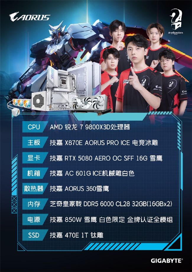 技嘉 AORUS 全明星計(jì)劃持續(xù)發(fā)力：跨界聯(lián)動多領(lǐng)域名人，定制全家桶主機(jī)彰顯硬核實(shí)力