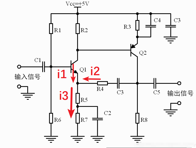 晶體管負反饋放大電路放大倍數(shù)推導(dǎo)