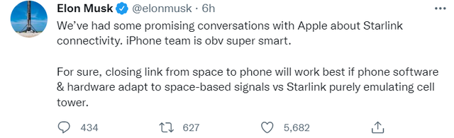 馬斯克自曝與蘋果展開談話，iPhone未來或合作SpaceX