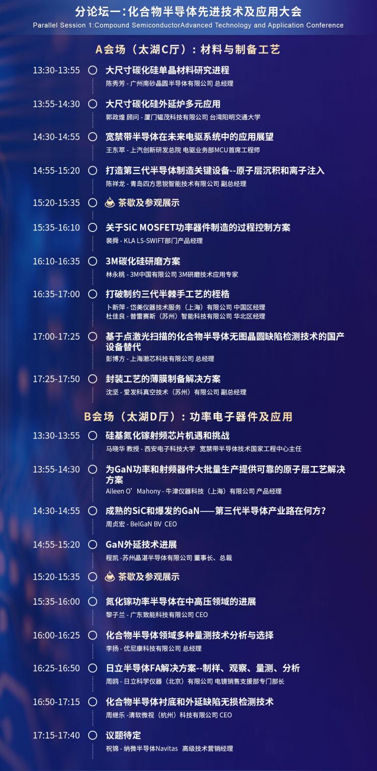 超強(qiáng)陣容議程搶先看，西電/武大院士領(lǐng)航，中科院/南砂晶圓/晶湛/海乾/BelGaN/三安集成/廣東致能/云天/安靠等重要技術(shù)發(fā)布
