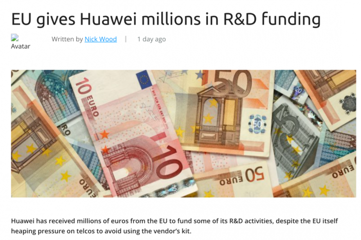 大反轉(zhuǎn)！歐盟出資3000萬元尋求華為幫助