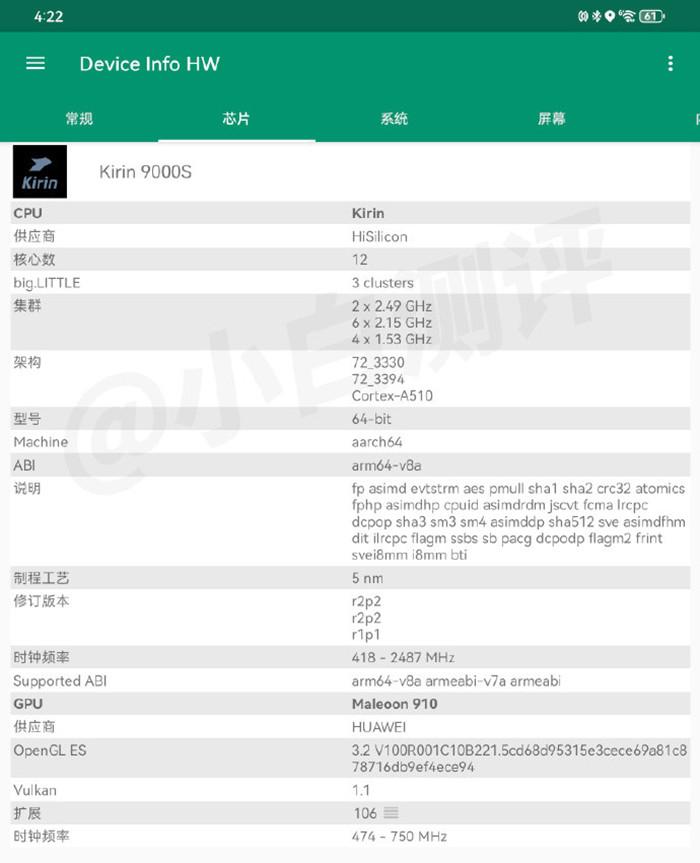 新版麒麟9000s來(lái)了！同宗同源，性能不同