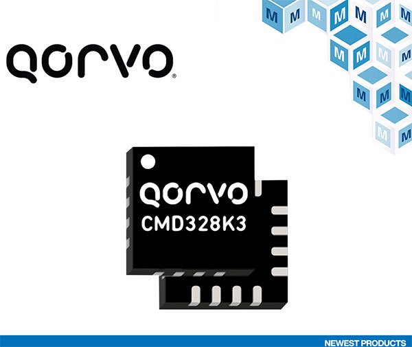 貿(mào)澤開(kāi)售Qorvo CMD328K3低噪聲放大器適用于X波段和Ku波段衛(wèi)星通信