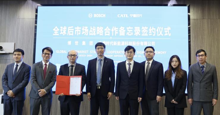 博世與寧德時(shí)代簽署全球后市場(chǎng)戰(zhàn)略合作諒解備忘錄，加速布局新能源汽車售后市場(chǎng)