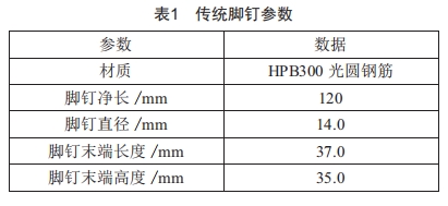 一種適用于高壓輸電線路的新型防墜腳釘?shù)难兄? />
</p>
<p>
	式中:ρ為對接焊縫強(qiáng)度計算值;N為軸心拉力或軸心壓力;l<sub>w</sub>為焊縫長度;h<sub>e</sub>為對接焊縫的計算厚度,在對接連接節(jié)點(diǎn)中取連接件的較小厚度,在T形連接節(jié)點(diǎn)中取腹板的厚度;?<sub>wt</sub>為對接焊縫的抗拉設(shè)計值。
</p>
<p>
	所設(shè)計的腳釘與下部附加方環(huán)焊縫為熔透對接 焊縫,焊條為E43型,主要受拉應(yīng)力,經(jīng)取值,作業(yè)人員體重及腳釘最大瞬時受力N≤1961.33N,l<sub>w</sub>=16mm,h<sub>e</sub>=14mm。
</p>
<p>
	經(jīng)計算<span>ρ</span>=N/(l<sub>w</sub>h<sub>e</sub>)≈8.76N/mm<sup>2</sup>,查閱GB 50017—2017《鋼結(jié)構(gòu)設(shè)計標(biāo)準(zhǔn)》<sup>[5]</sup>,對接焊縫的抗拉設(shè)計值<span>?</span><sub>wt</sub>=170 N/mm<sup>2</sup>,得出ρ≤<span>?</span><sub>wt</sub>,滿足承載力要求。
</p>
<p>
	5    應(yīng)用效果
</p>
<p>
	新建線路直接采用防墜腳釘即可,對運(yùn)行線路則需改造、替換原腳釘為防墜腳釘,施工簡單,無須停電。腳釘防墜落裝置因其安全易用、簡單輕便、成本低等特點(diǎn)廣受現(xiàn)場歡迎,較容易在新舊線路上推廣應(yīng)用。
</p>
<p>
	目前,已計劃在500 kV某158基桿塔上共安裝使用24834支防墜腳釘,按照每支腳釘批量制作費(fèi)用20元算,需投資49.68萬元,每基塔成本3144元。投資約為導(dǎo)軌式裝置保守平均投資2萬元/基的15.72%,相對導(dǎo)軌式可節(jié)省266.32萬元。
</p>
<p>
	若以超高壓公司 目前已運(yùn)行的上萬基鐵塔計算,使用導(dǎo)軌式裝置,至少要投資約2億元,而推廣使用腳釘式防墜裝置,總投資約為3千萬元,可為公司至少節(jié)省約1.7億元的資金。如推廣到國網(wǎng)公司、全國輸電線路,其經(jīng)濟(jì)效益將更加可觀。
</p>
<p>
	6結(jié)束語
</p>
<p>
	在新建線路中應(yīng)考慮將防墜落腳釘納入線路及桿塔結(jié)構(gòu)設(shè)計中,并共同計算投資比例。選擇合理的防墜落腳釘裝置不但能有效降低登塔安全風(fēng)險,提高登塔人員登高安全性,也能有效減輕登塔人員作業(yè)強(qiáng)度。因此,深入研究桿塔防墜落腳釘裝置的優(yōu)化和應(yīng)用,是每一個輸電線路工作人員應(yīng)該重視的課題。
</p>
<p>
	[參考文獻(xiàn)]
</p>
<p>
	[1]彭向陽,周華敏,姚森敬.輸電線路桿塔防墜落裝置應(yīng)用現(xiàn)狀及展望[J].廣東電力,2010,23(12):1-7.
</p>
<p>
	[2]劉寶龍,李昌甫,陸文叁,等.攀登超(特)<a href=