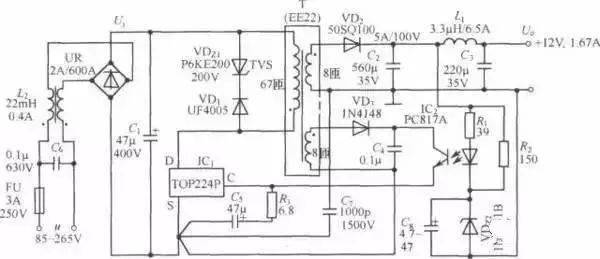 3～25V電壓可調(diào)穩(wěn)壓電路圖的設(shè)計(jì)