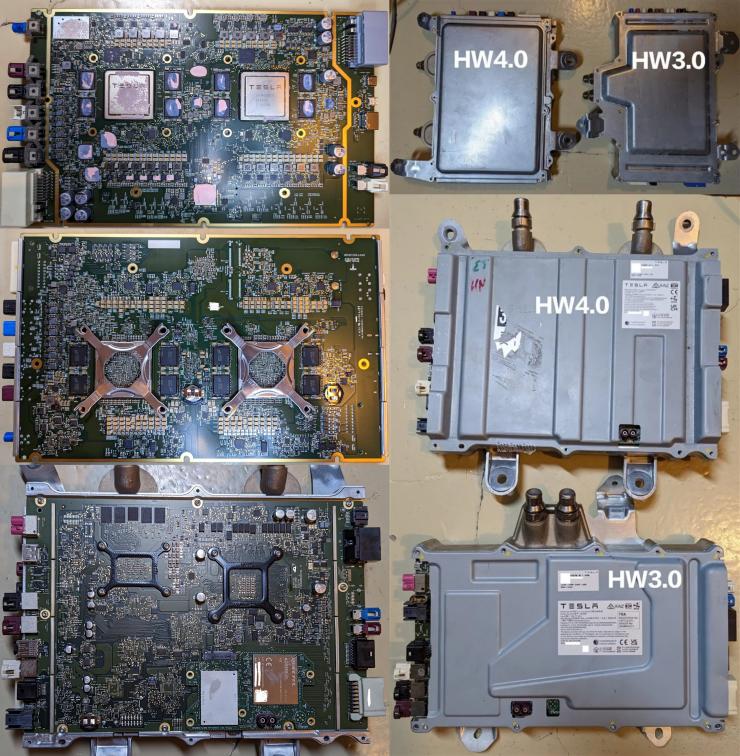 特斯拉 Hardware 4.0 板子曝光，新增毫米波雷達(dá)