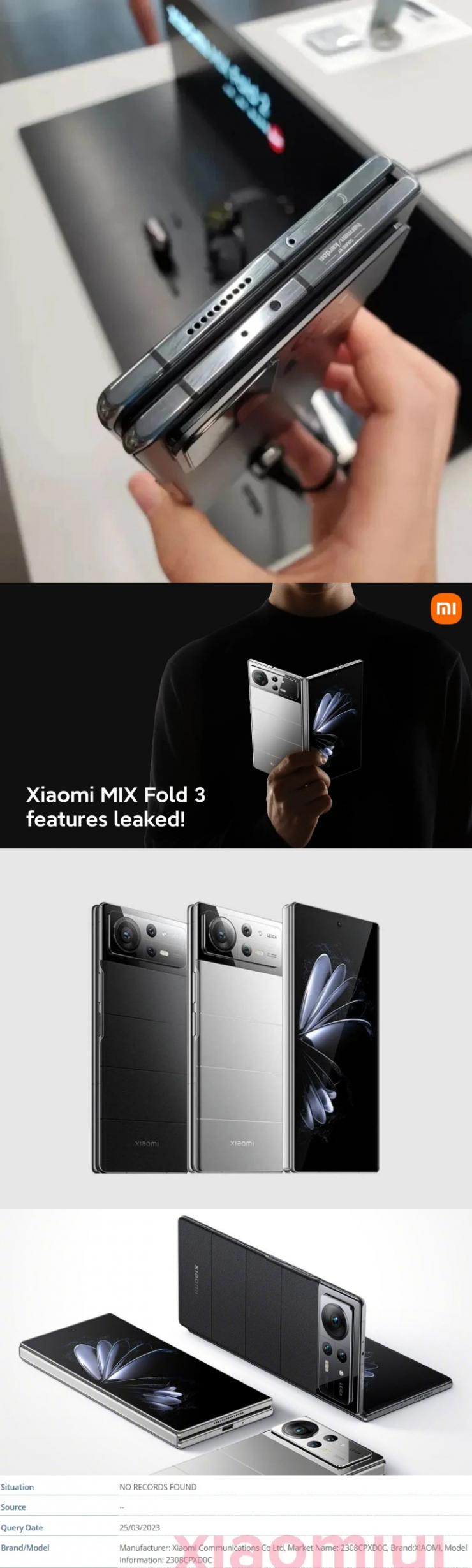搭載二代高通驍龍 8，小米 MIX Fold 3 折疊屏手機(jī)曝光