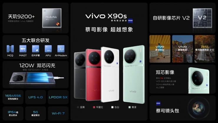 搭載天璣 9200+ 處理器，vivo X90s 今日正式開售