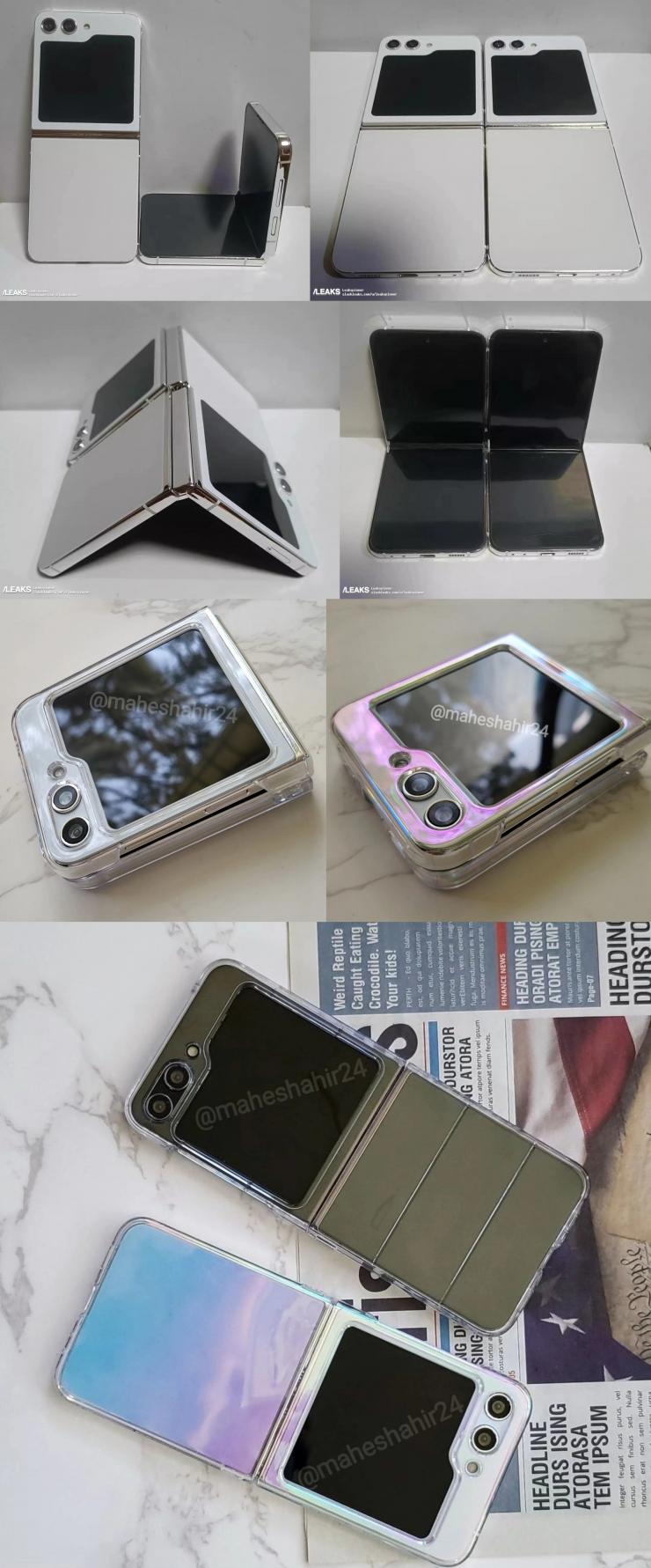 三星 Galaxy Z Flip5 折疊屏手機機模圖片曝光