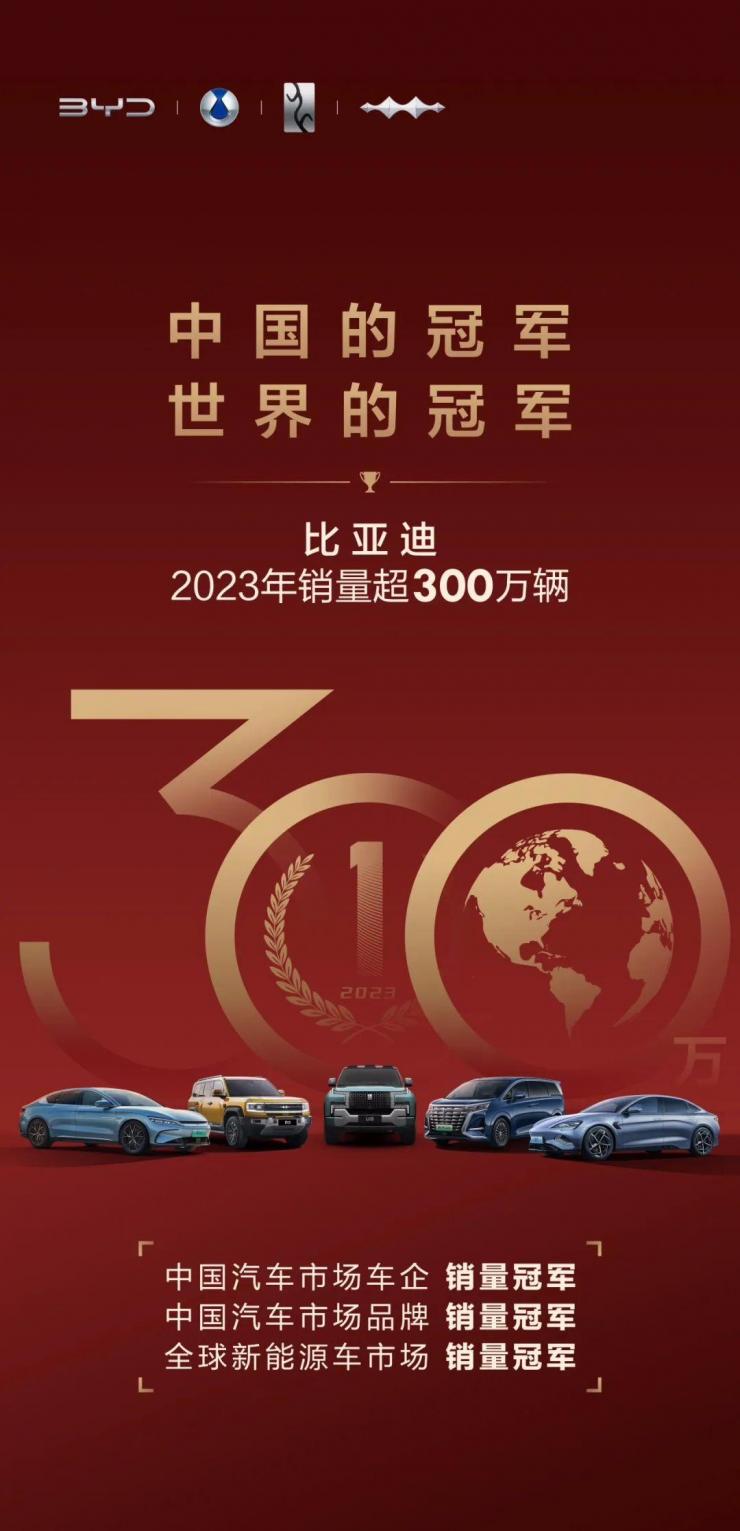 產(chǎn)銷世界第一！比亞迪豪擲20億獎勵經(jīng)銷商