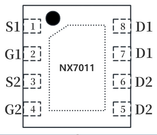 納祥科技NX7011，應(yīng)用于電機(jī)的雙N溝道MOSFET，替代AP20G02BDF