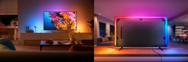 飛利浦Hue Play電視漸變燈帶，卓越光效為家庭娛樂(lè)增光添彩