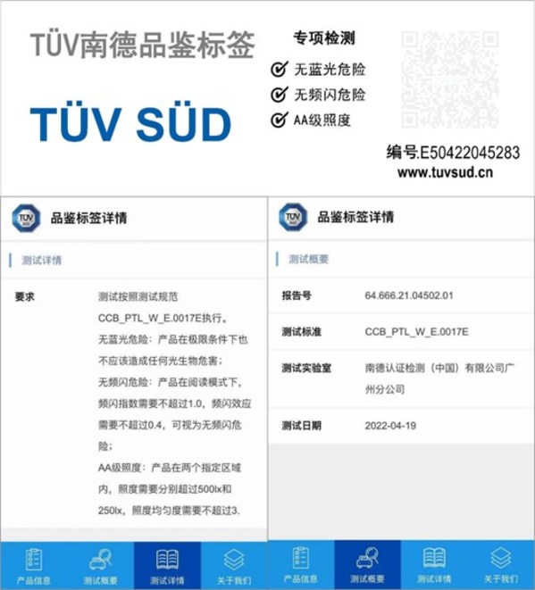 小蒙科技所獲TÜV南德品鑒標(biāo)簽