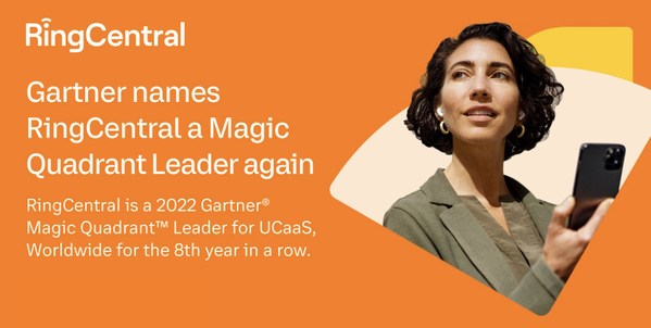 RingCentral鈴盛連續(xù)八年榮膺Gartner UCaaS魔力象限全球領導者