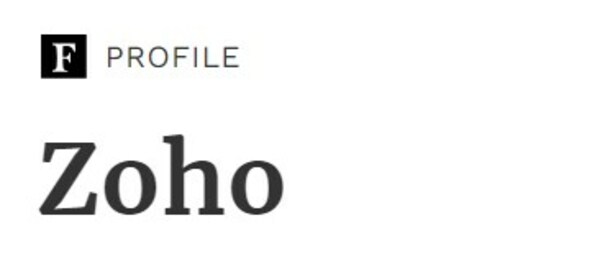 福布斯發(fā)布2023年全球云計算100強榜單，Zoho（卓豪）排名第41位