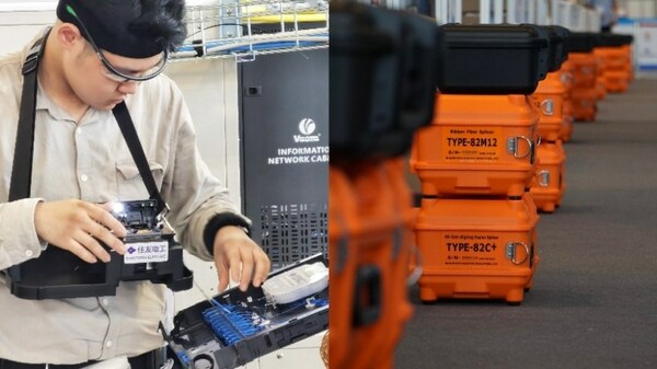 選手正在使用住友電工產品進行比賽