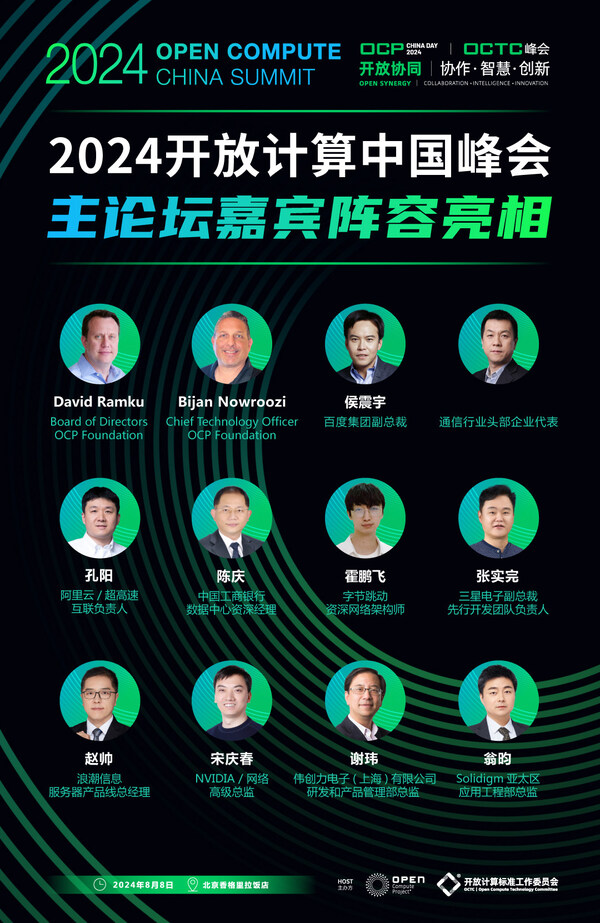 主論壇嘉賓陣容亮相！2024開放計算中國峰會將于8月8日舉辦