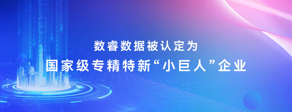 數(shù)睿數(shù)據(jù)被認(rèn)定為國(guó)家級(jí)專精特新