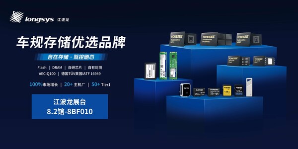 從自研主控到自主封測(cè)，江波龍全棧定制方案亮相 2025上海車(chē)展